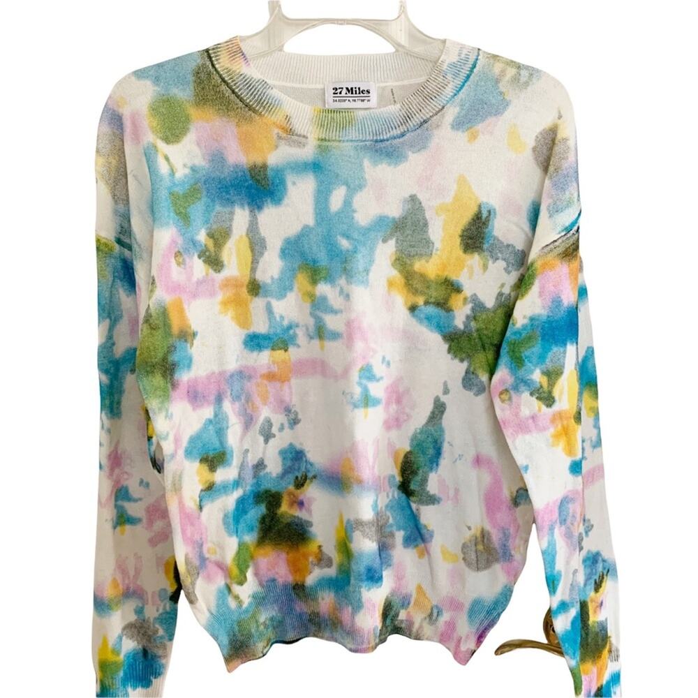 REVOLVE 27 Miles Malibu Multicolor Tie Dye Inspired Sweater XS